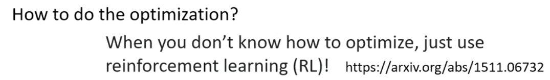 把问题当做RL问题来解