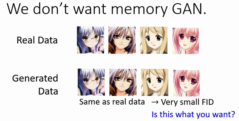 FID无法处理Memory GAN的问题
